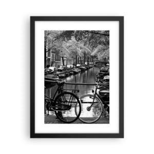 Affiche dans un cadre noir - Poster - Une vue très hollandaise - 30x40 cm