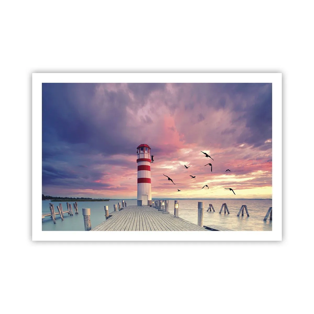 Affiche - Poster - C'est l'heure d'aller au port - 91x61 cm