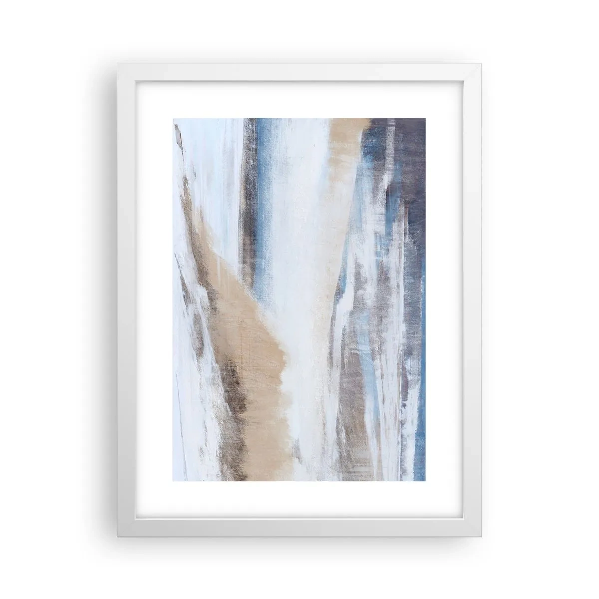 Affiche dans un cadre blanc - Poster - Composition hivernale - 30x40 cm