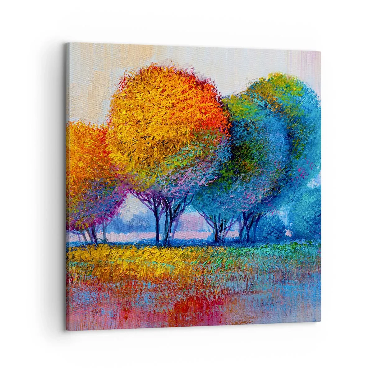 Impression sur toile - Image sur toile - Un bouquet de couleurs éclatantes - 50x50 cm