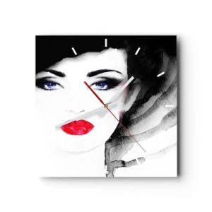 Horloge murale - Pendule murale - Elle repousse et attire - 40x40 cm