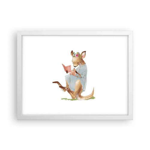 Affiche dans un cadre blanc - Poster - Lis-moi maman - 40x30 cm