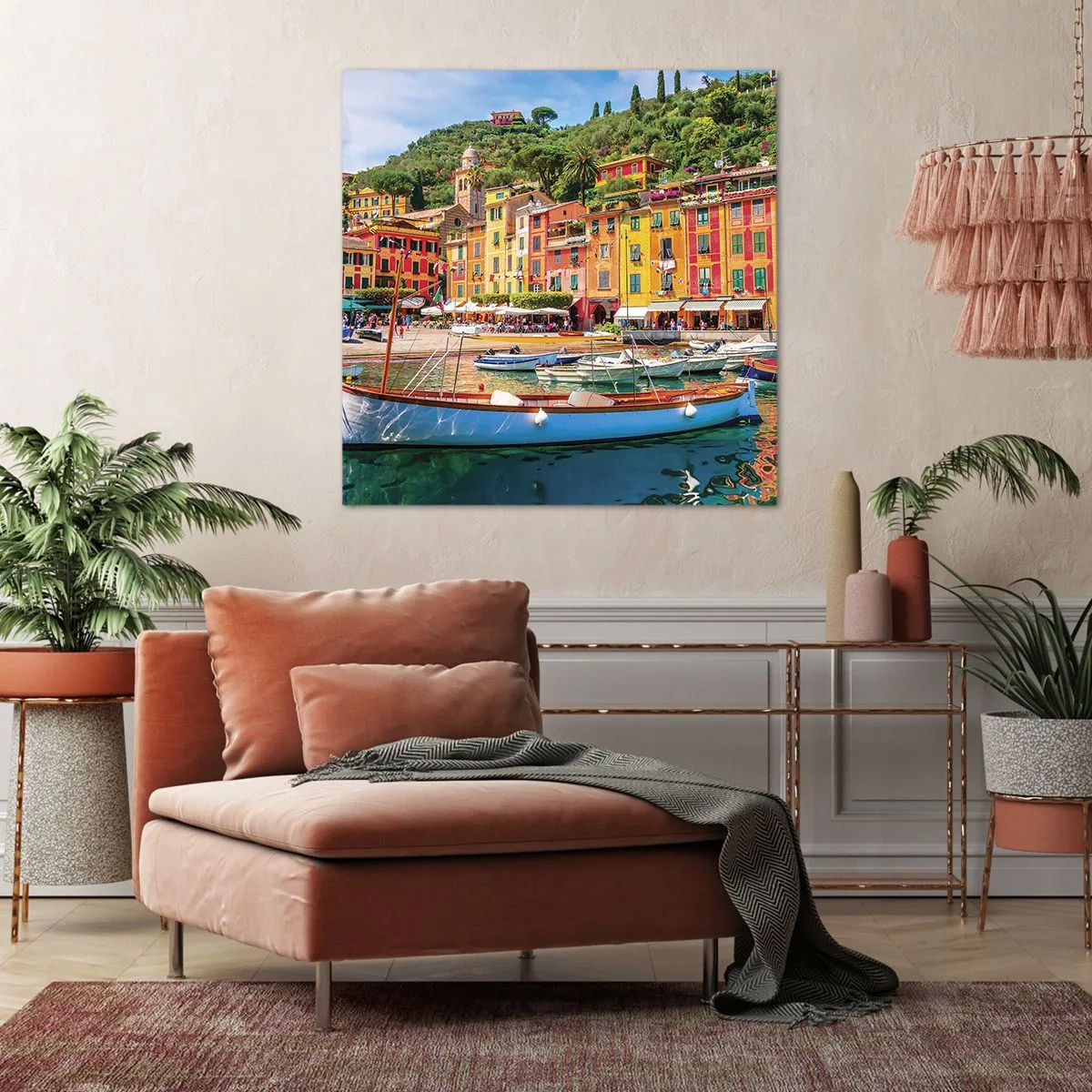 Impression sur toile - Image sur toile - Matinée italienne - 60x60 cm