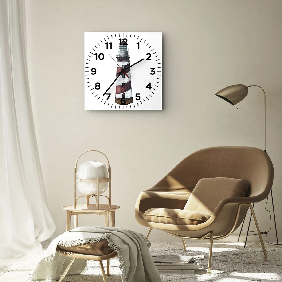 Horloge murale - Pendule murale - Toujours sur ses gardes - 40x40 cm
