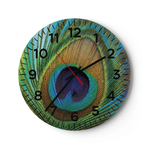 Horloge murale - Pendule murale - Les yeux dans les yeux - 30x30 cm