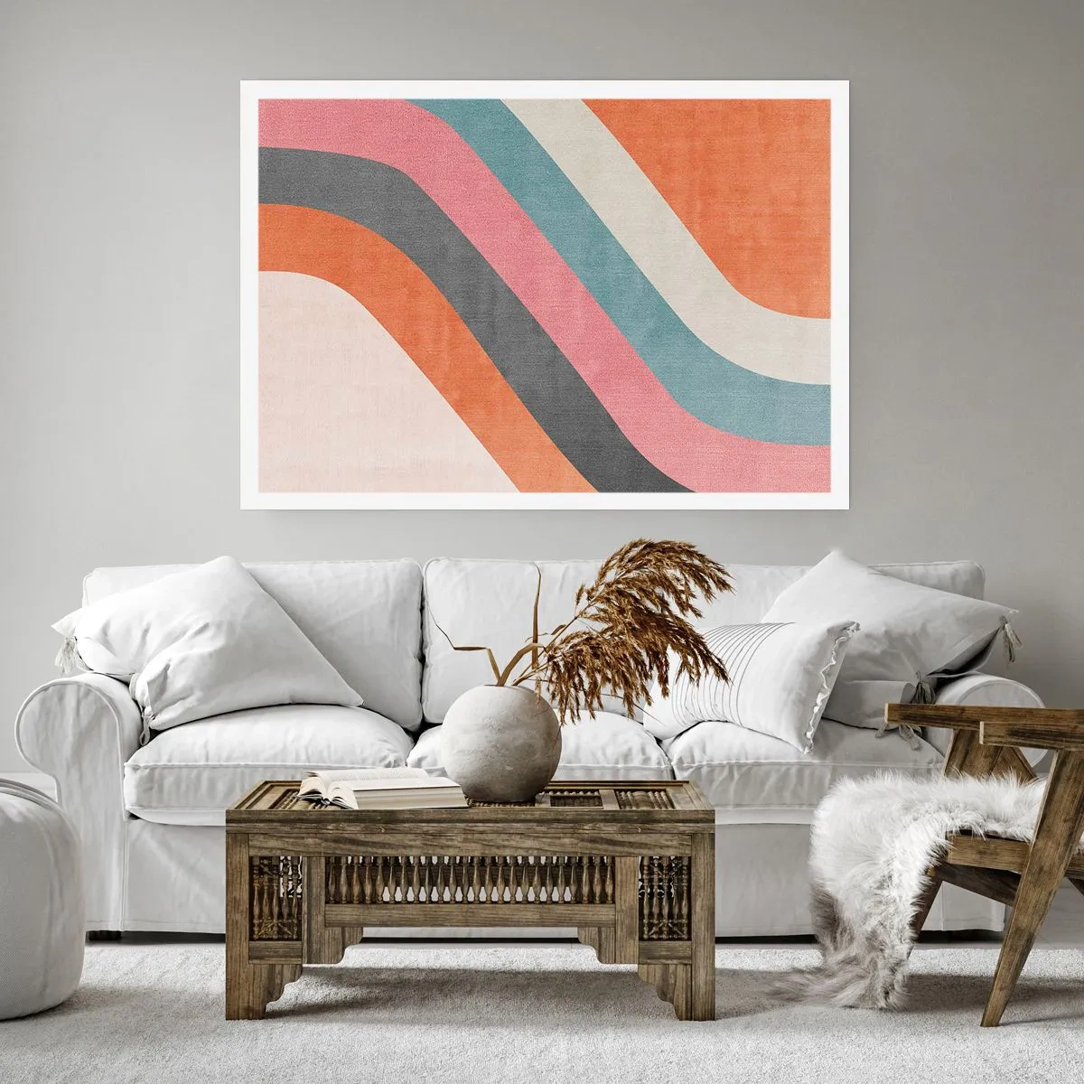 Affiche - Poster - Composition diagonale – mouvement - 40x30 cm