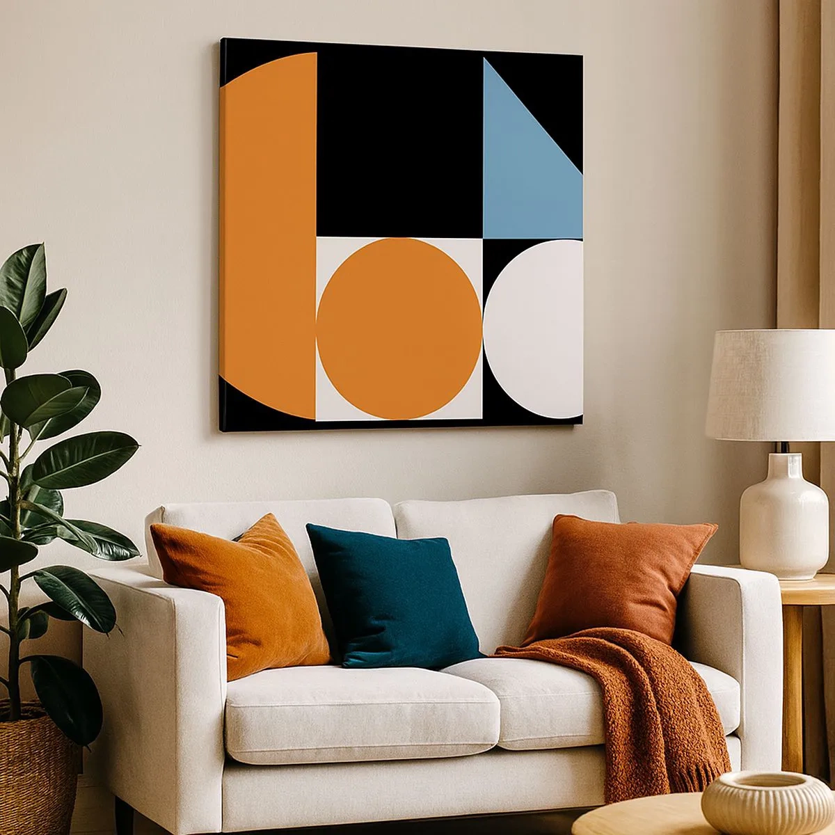 Impression sur toile - Image sur toile - Rangement de figures - 30x30 cm