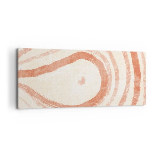 Impression sur toile - Image sur toile - Cercles de corail – composition - 100x40 cm