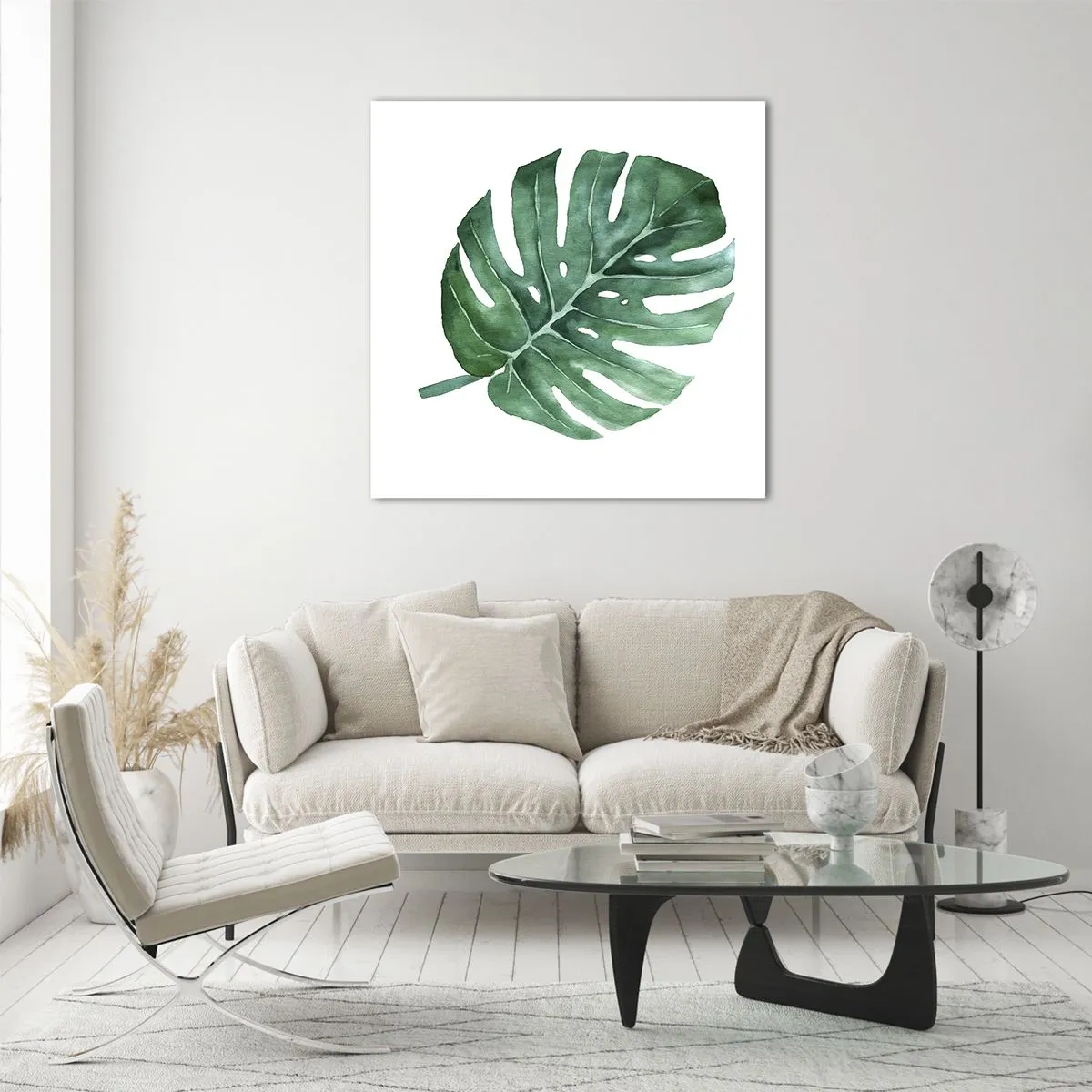 Impression sur verre - Image sur verre - Concept vert - 70x70 cm