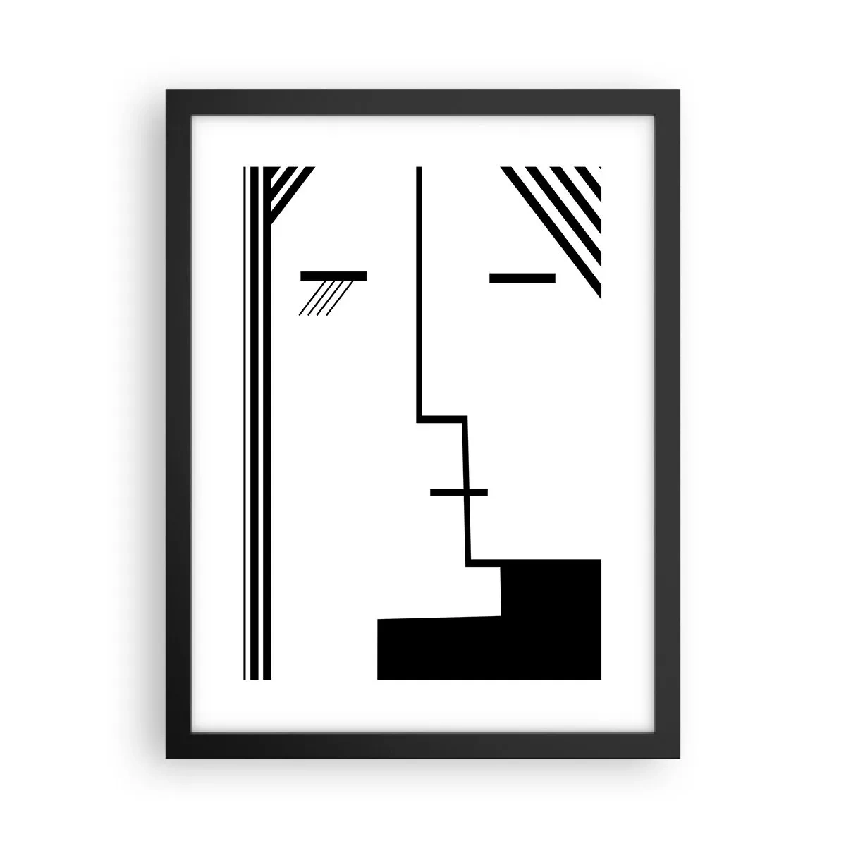 Affiche dans un cadre noir - Poster - Juste un baiser - 30x40 cm