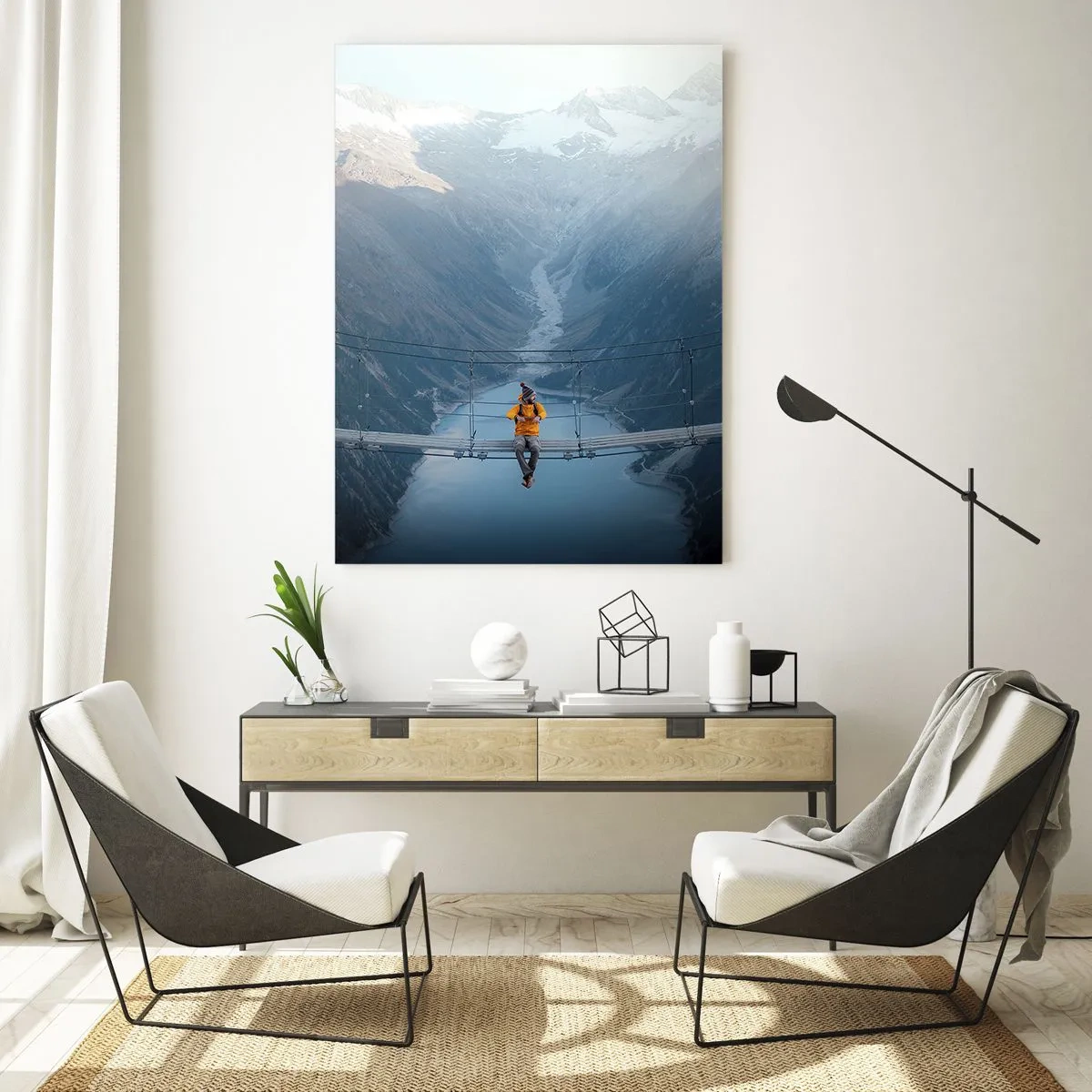 Impression sur verre - Image sur verre - Ravi de la suspension - 70x100 cm