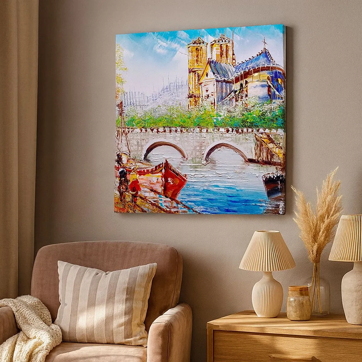 Impression sur toile - Image sur toile - Leur temps ne passe jamais - 30x30 cm