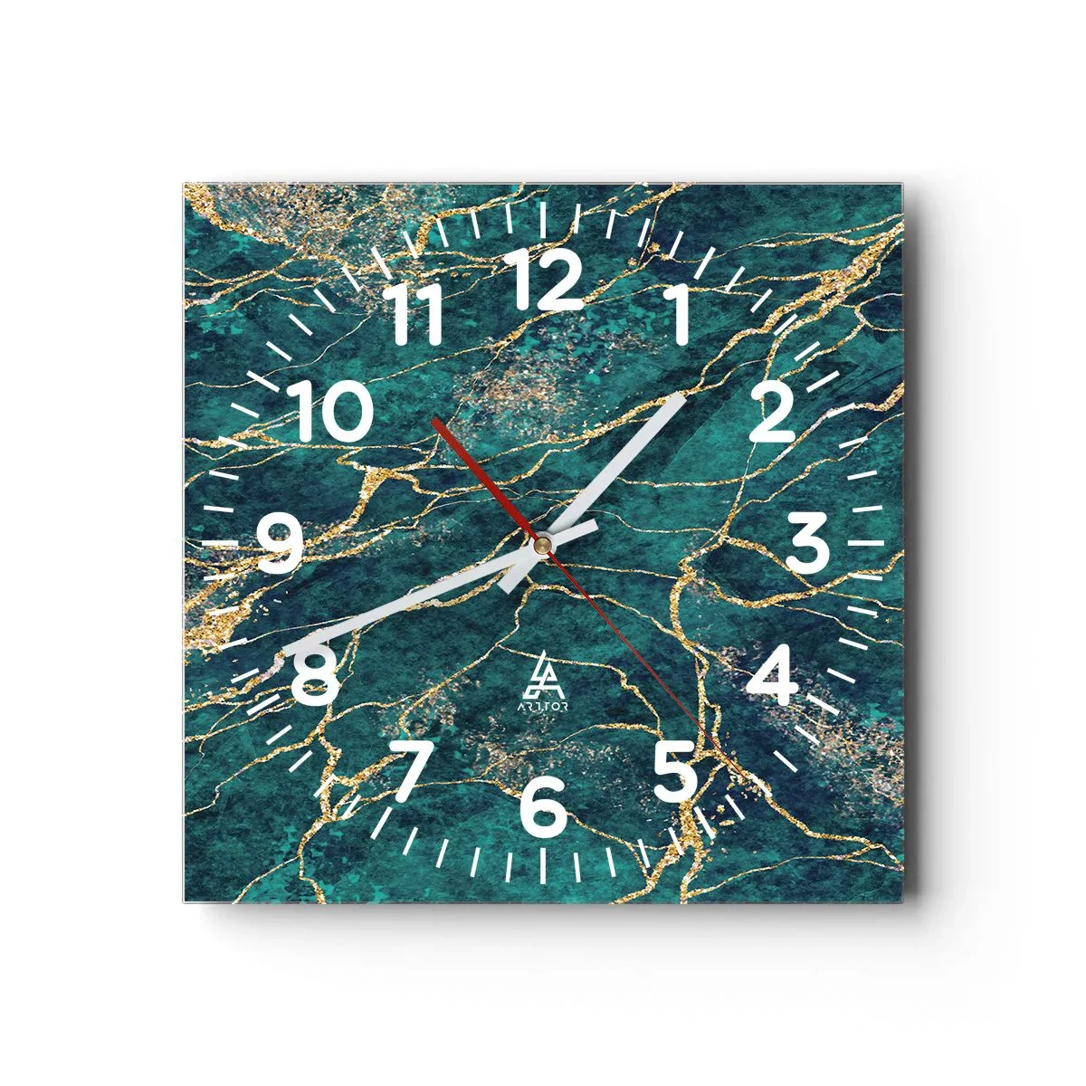 Horloge murale - Pendule murale - Mine d'or - 30x30 cm