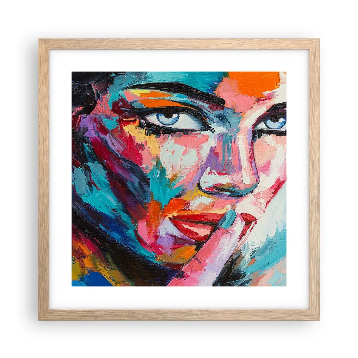 Affiche dans un chêne clair - Poster - Notre premier secret - 40x40 cm