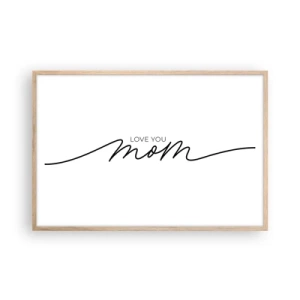 Affiche dans un chêne clair - Poster - Grand chamboulement - 91x61 cm