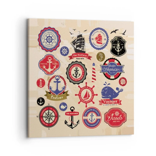 Impression sur toile - Image sur toile - La fraternité de la voile - 70x70 cm