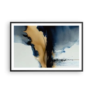 Affiche dans un cadre noir - Poster - Derrière le rideau - 91x61 cm