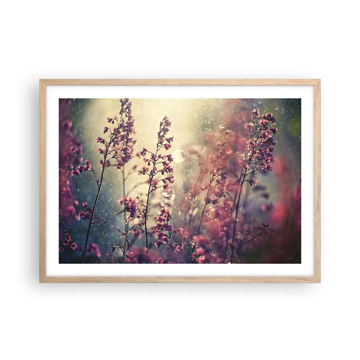 Affiche dans un chêne clair - Poster - Jardin secret - 70x50 cm