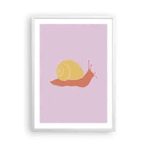 Affiche dans un cadre blanc - Poster - Il n'y a pas d'urgence - 50x70 cm