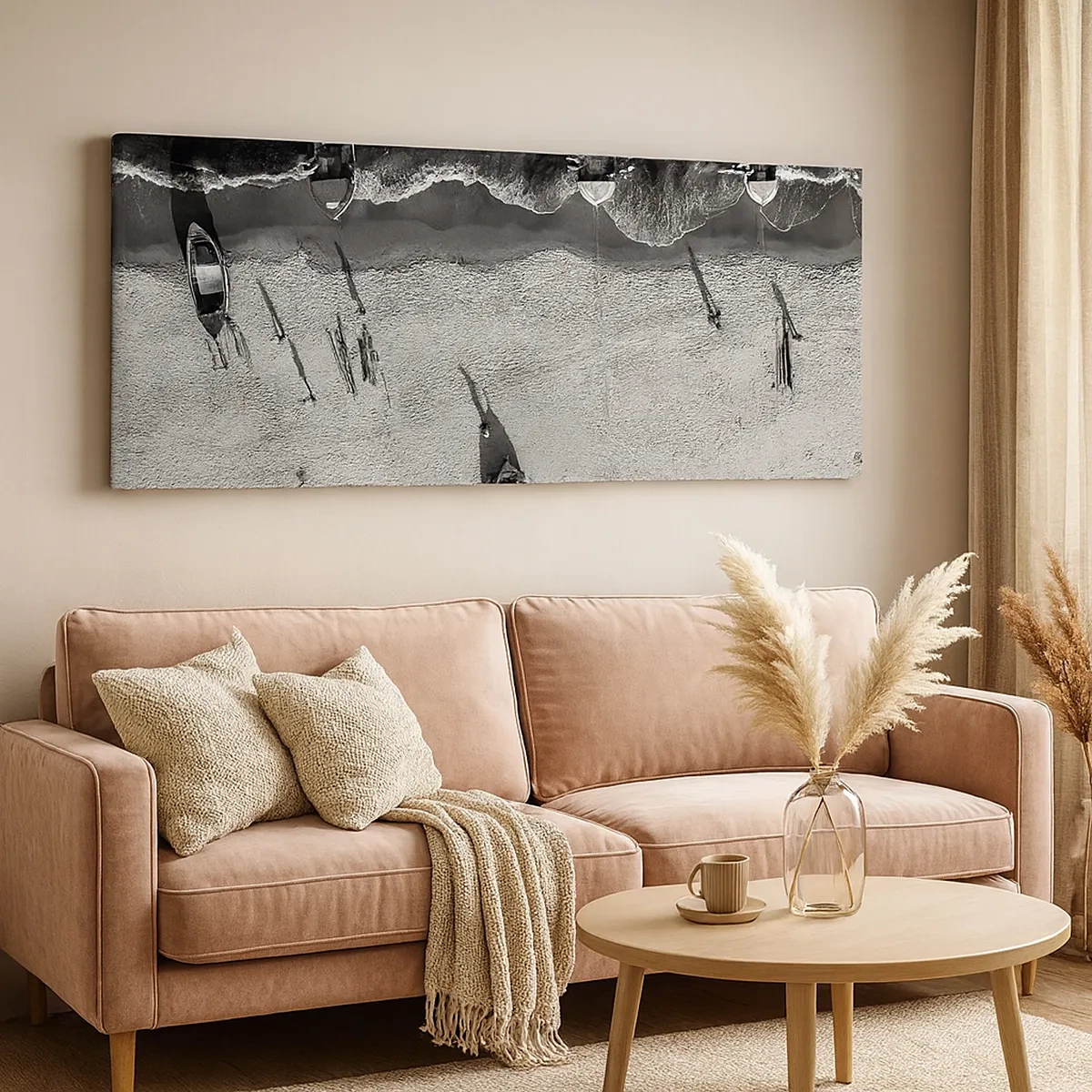 Impression sur toile - Image sur toile - Toujours sur le rivage… - 30x30 cm