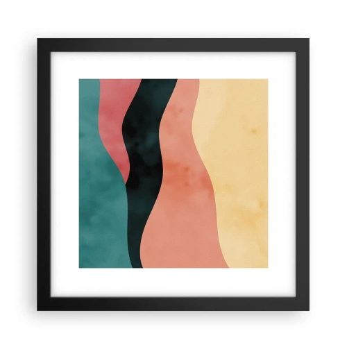 Affiche dans un cadre noir - Poster - Conformité non-conforme - 30x30 cm