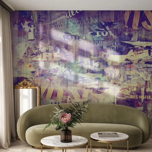 Papier Peint Photo Premium Canvas - Et c'est tout ce qu'il y a à faire - Graffiti, Mural, Graphique - 450x315 cm