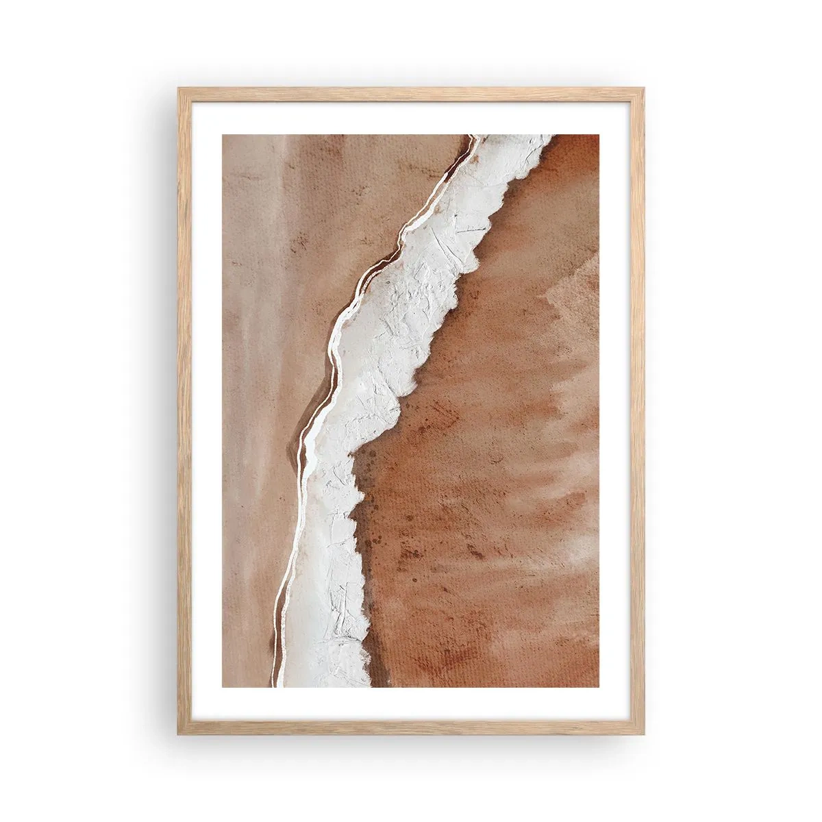 Affiche dans un chêne clair - Poster - Dans des couleurs de la terre - 50x70 cm