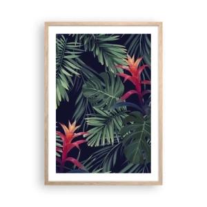 Affiche dans un chêne clair - Poster - immergé dans la nature - 50x70 cm