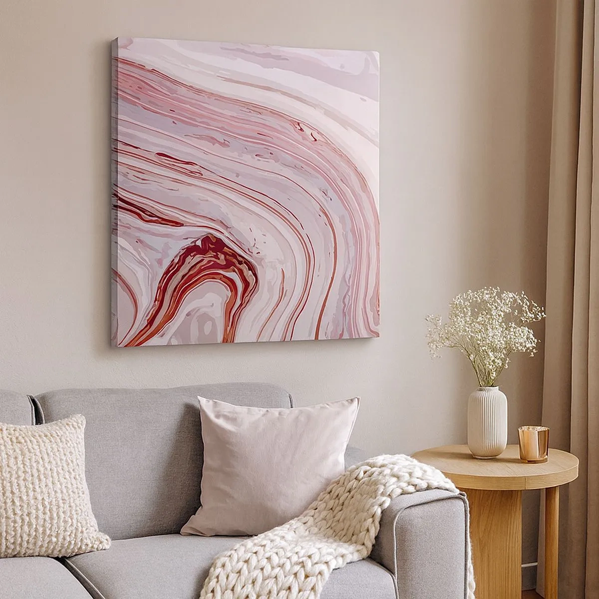 Impression sur toile - Image sur toile - Tout droit, puis tout en bas - 30x30 cm