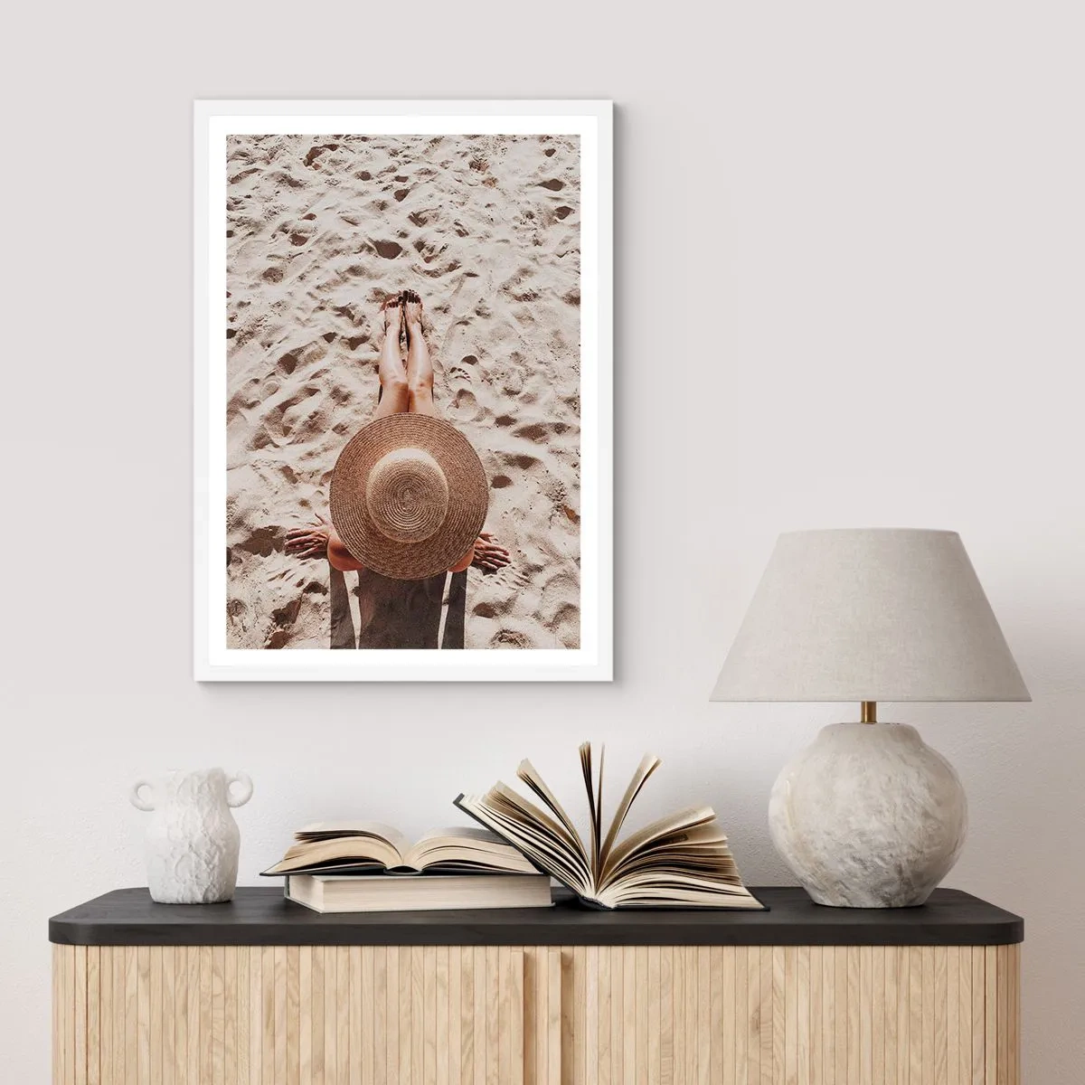 Affiche dans un cadre blanc - Poster - Moment de rêve - 50x70 cm