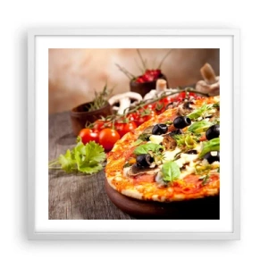 Affiche dans un cadre blanc - Poster - Des ingrédients telluriques - 50x50 cm