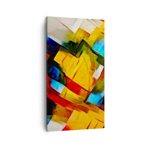 Impression sur toile - Image sur toile - Une superposition multicolore - 45x80 cm