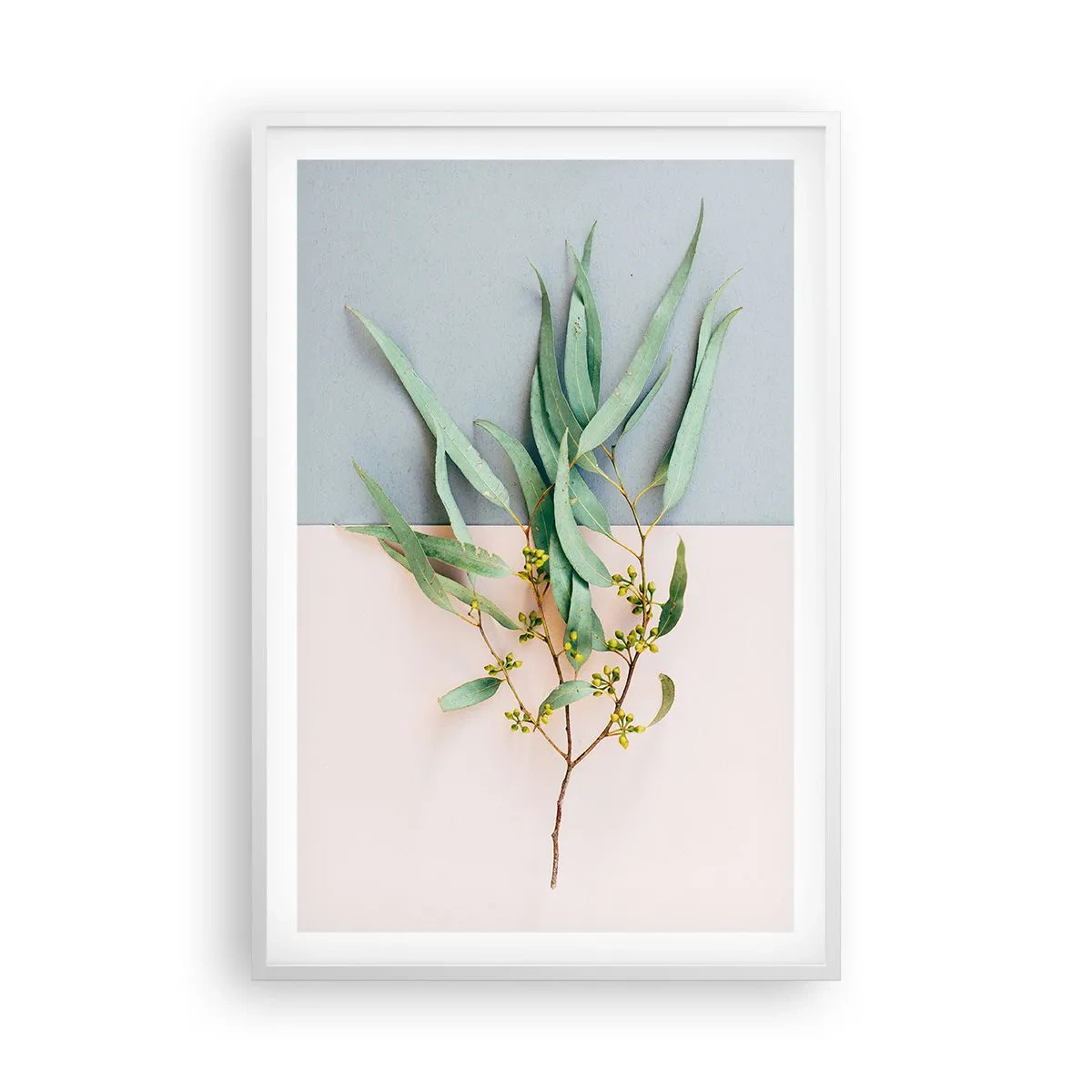Affiche dans un cadre blanc - Poster - Subtilité pastel - 61x91 cm