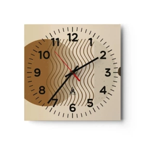Horloge murale - Pendule murale - Sur l'origine des figures géométriques - 40x40 cm