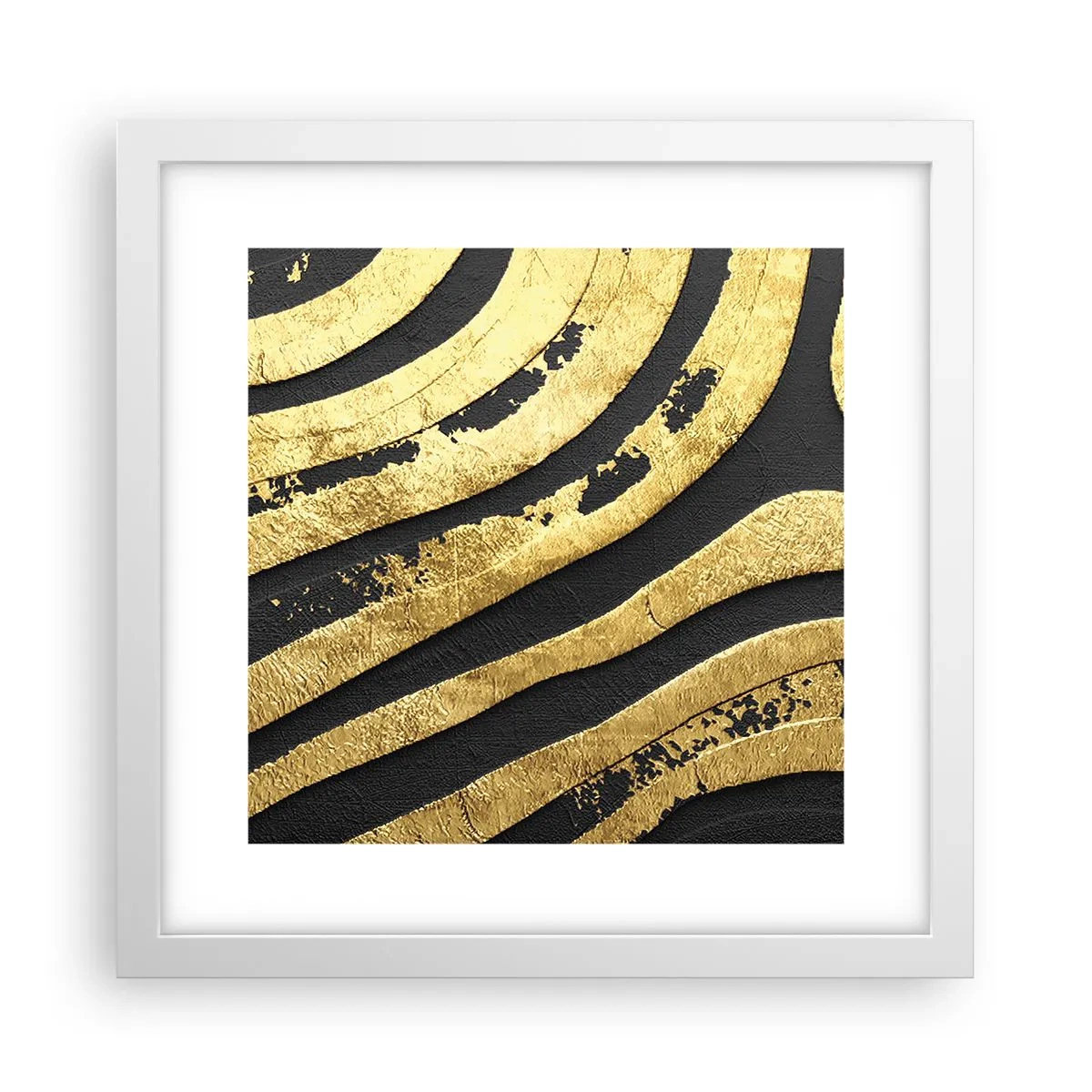 Affiche dans un cadre blanc - Poster - Tout coule - 30x30 cm