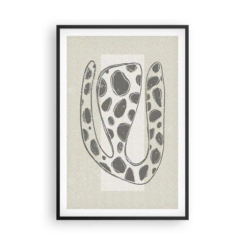 Affiche dans un cadre noir - Poster - Une étrange créature - 61x91 cm