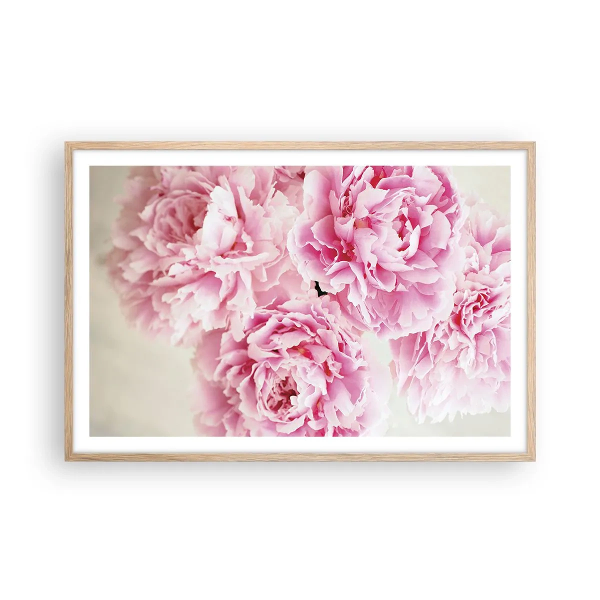 Affiche dans un chêne clair - Poster - En glamour rose - 91x61 cm