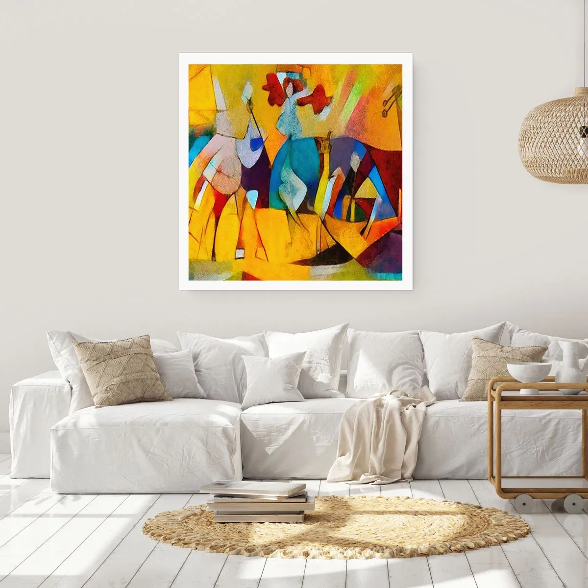 Affiche - Poster - Soleil - vie - joie - 30x30 cm