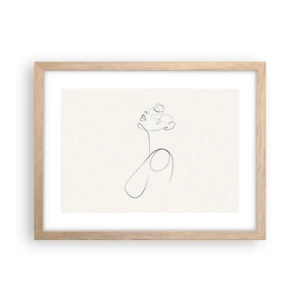 Affiche dans un chêne clair - Poster - En boucle dans les rêves - 40x30 cm