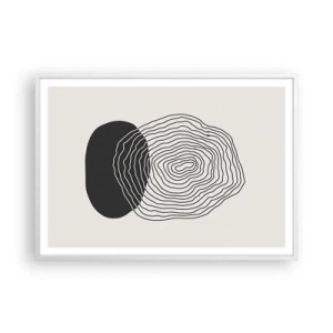 Affiche dans un cadre blanc - Poster - Durabilité et oscillation - 100x70 cm