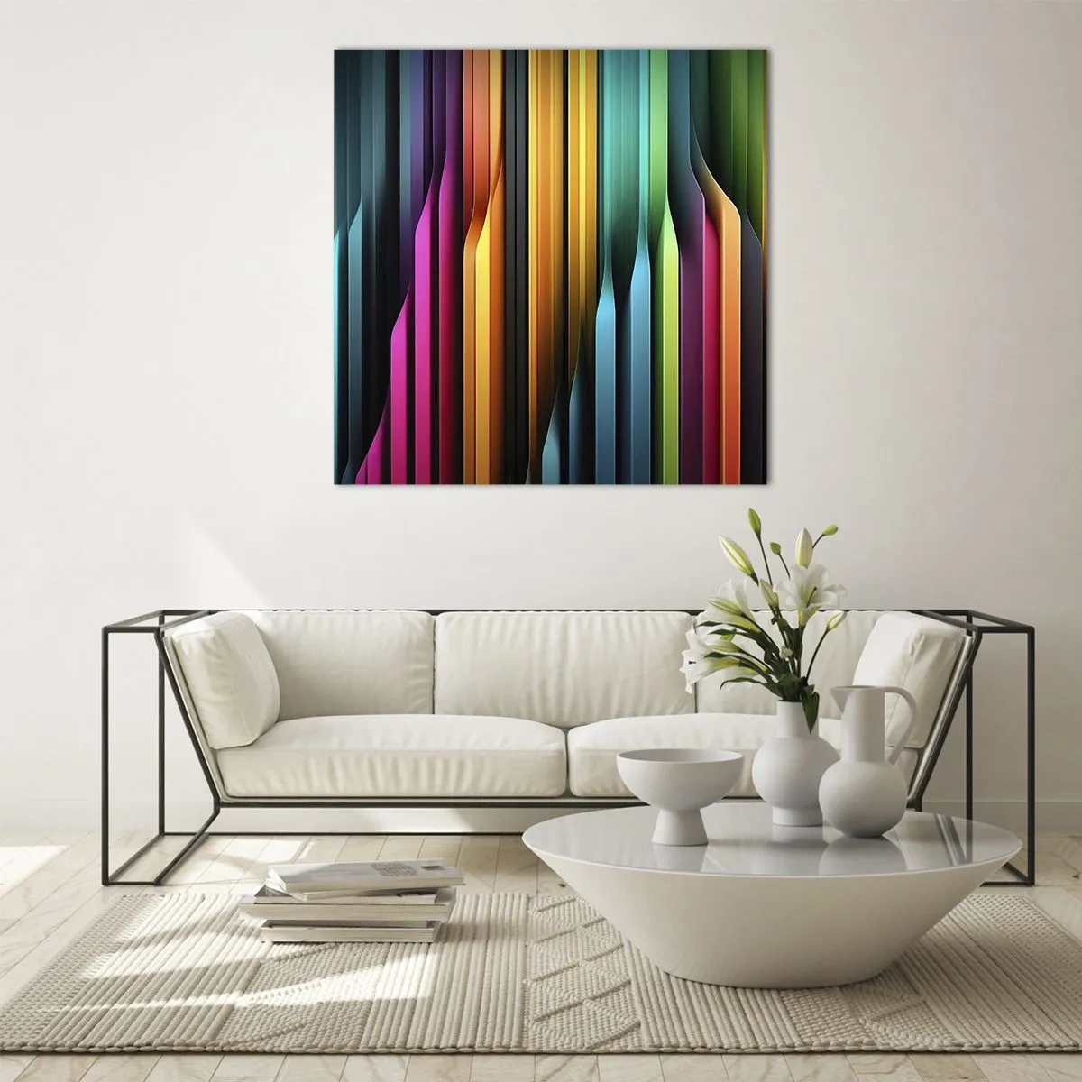 Impression sur verre - Image sur verre - Un organe de lumière - 70x70 cm