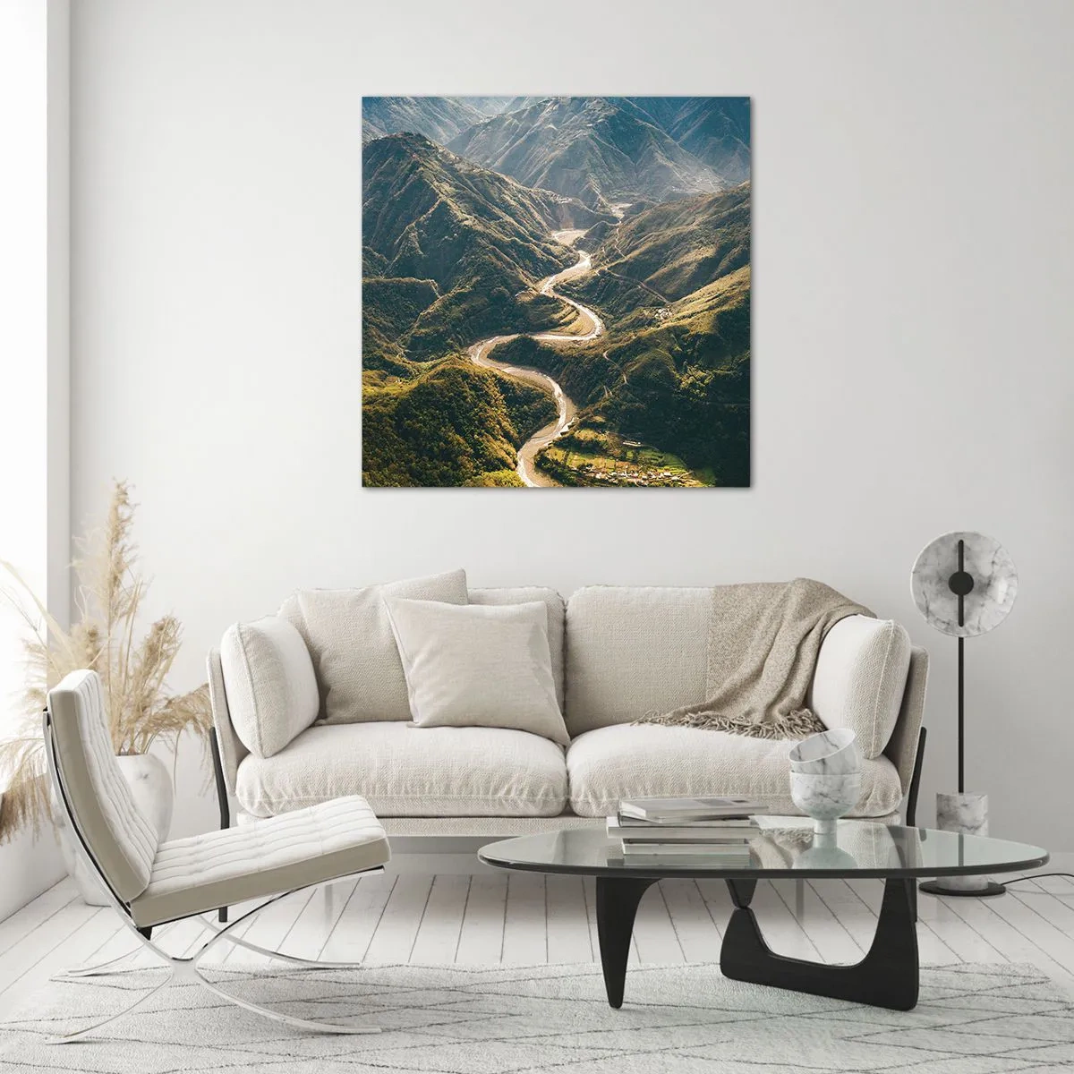 Impression sur verre - Image sur verre - Directement du coeur des montagnes - 60x60 cm