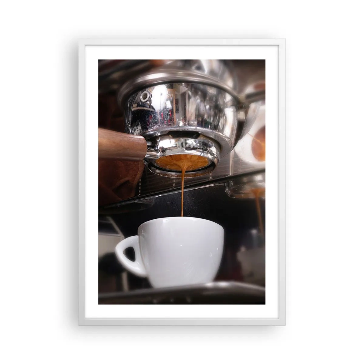 Affiche dans un cadre blanc - Poster - Bon moment de la journée - 50x70 cm