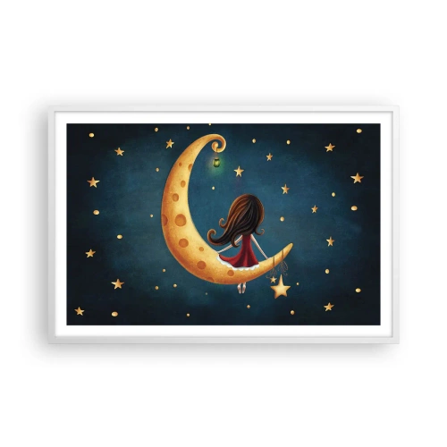 Affiche dans un cadre blanc - Poster - Il était une fois... - 91x61 cm