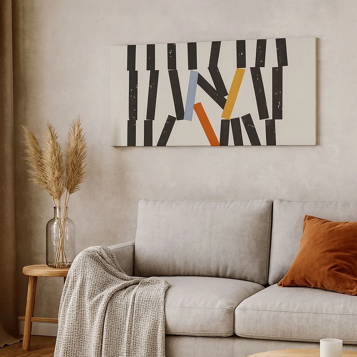 Impression sur toile - Image sur toile - Dominos – composition - 100x40 cm
