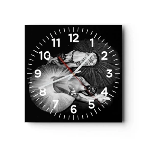 Horloge murale - Pendule murale - Jin et jang – équilibre idéal - 30x30 cm