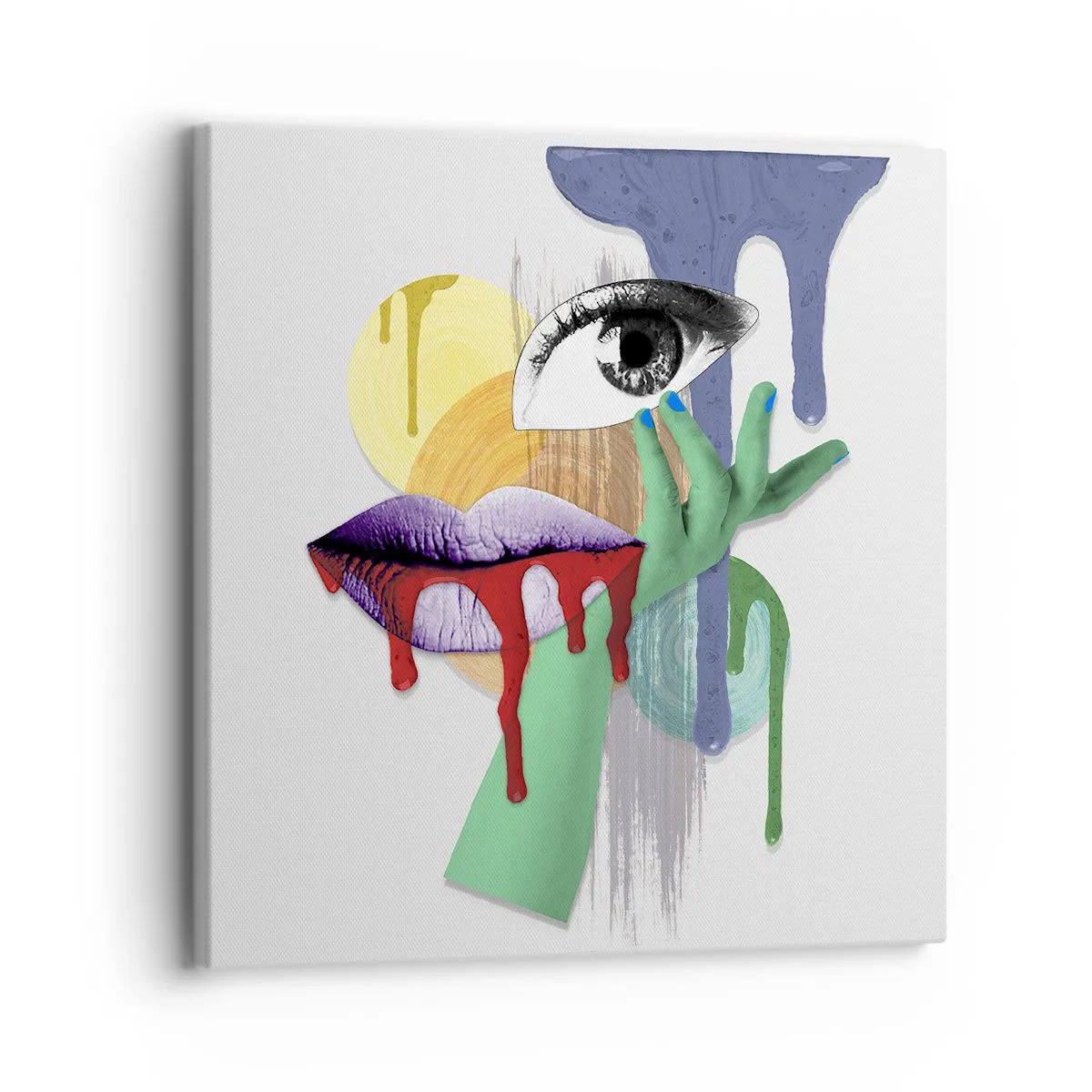 Impression sur toile - Image sur toile - Un portrait déconstruit - 30x30 cm