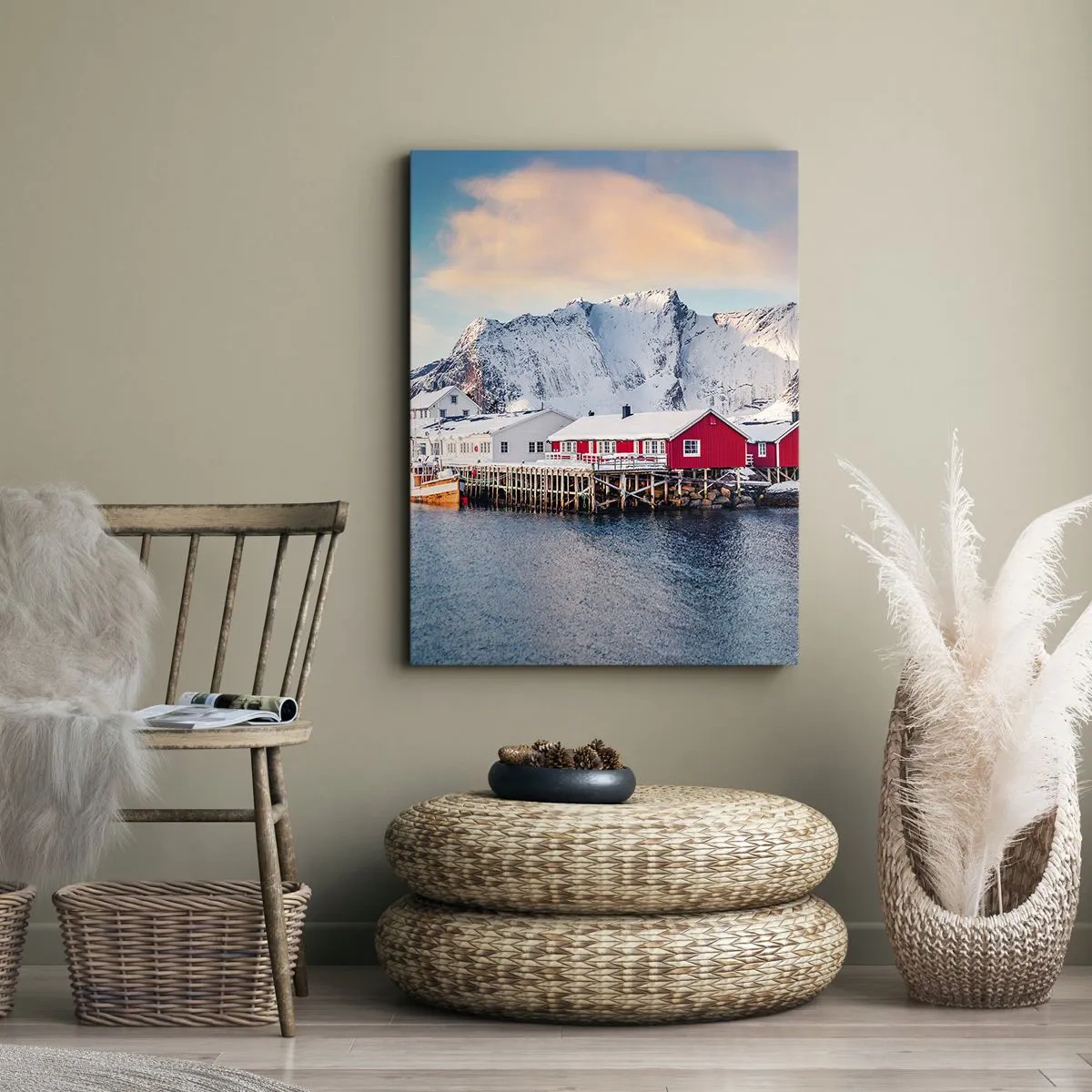 Impression sur toile - Image sur toile - Retraite dans le nord - 55x100 cm