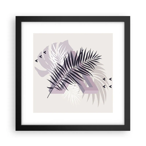 Affiche dans un cadre noir - Poster - L'ombre de l'obscurité - 30x30 cm