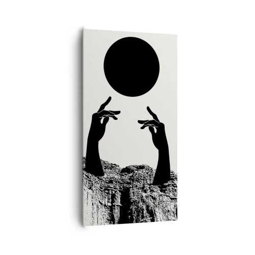 Impression sur toile - Image sur toile - Composition surréaliste : le soleil et le reste - 65x120 cm